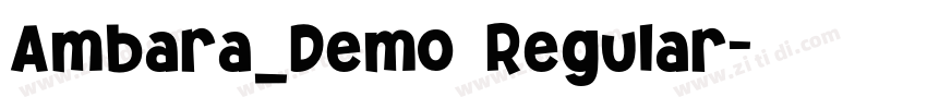 Ambara_Demo Regular字体转换